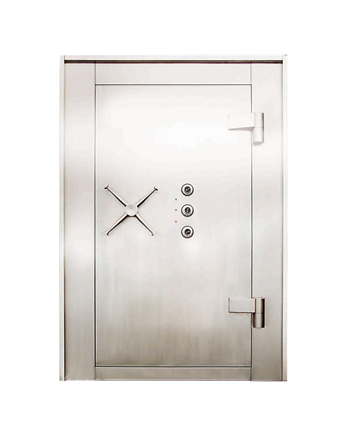 HY-A006豪华不锈钢超重实心门板金库门